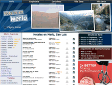 Tablet Screenshot of hotelesenmerlo.info